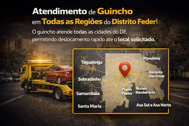 Guincho em Brasília DF 24 Horas | Reboque Automotivo Rápido atendimento do guincho em todas as regioes do distrito federal